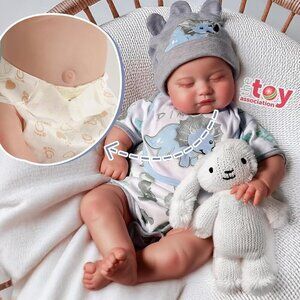 🆕20inch Full Vinyl Body Newborn Baby Doll Poseable Limbs Kim Boy Reborn Baby